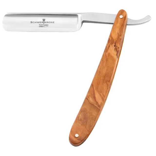 Schwertkrone Premium Rasoio Mano Libera 5/8 Olivo Carbonio