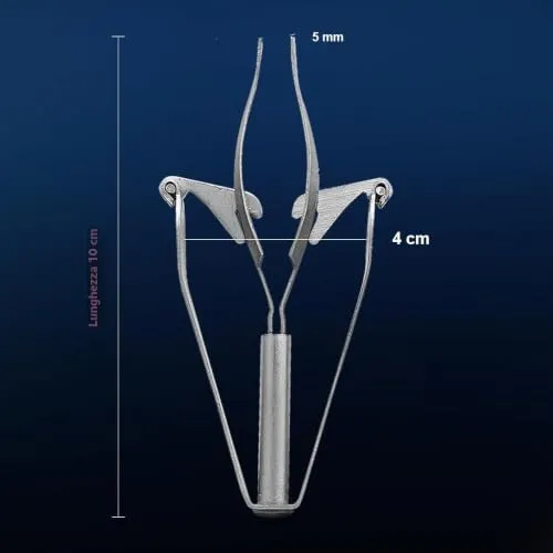 SMI Pinzetta Sopracciglia automatica 10 cm acciaio inox