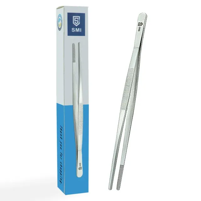 SMI Pinze Cucina Dritte 26 cm Acciaio Inox BBQ