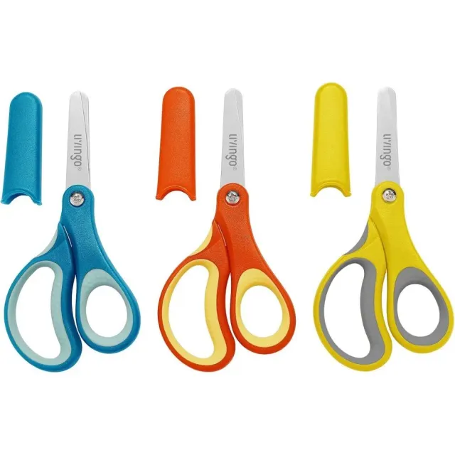 LIVINGO forbici bambini 5" punta tonda 3 pezzi