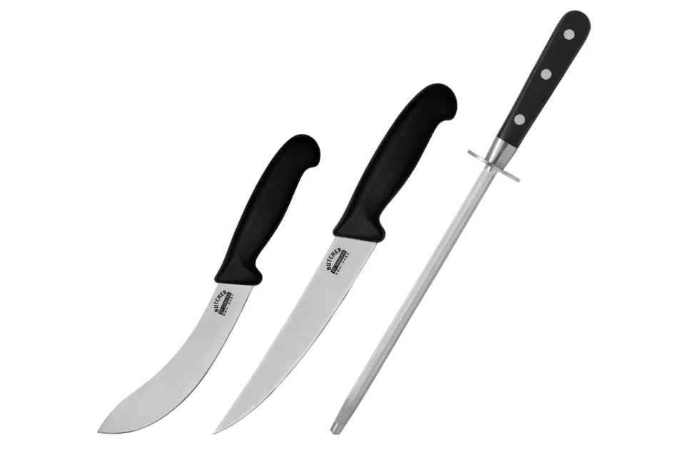 Samura Butcher SBU-0230 set 2 coltelli + acciarino AUS-8