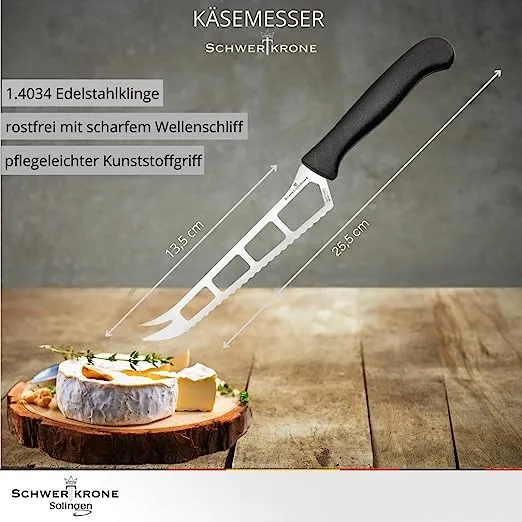 Schwertkrone coltello formaggio 15 cm alveolato