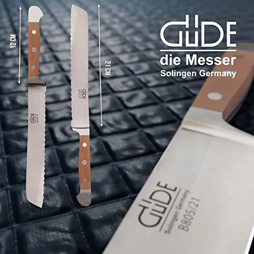 Güde Alpha Birne coltello pane 21 cm mancini pero forgiato