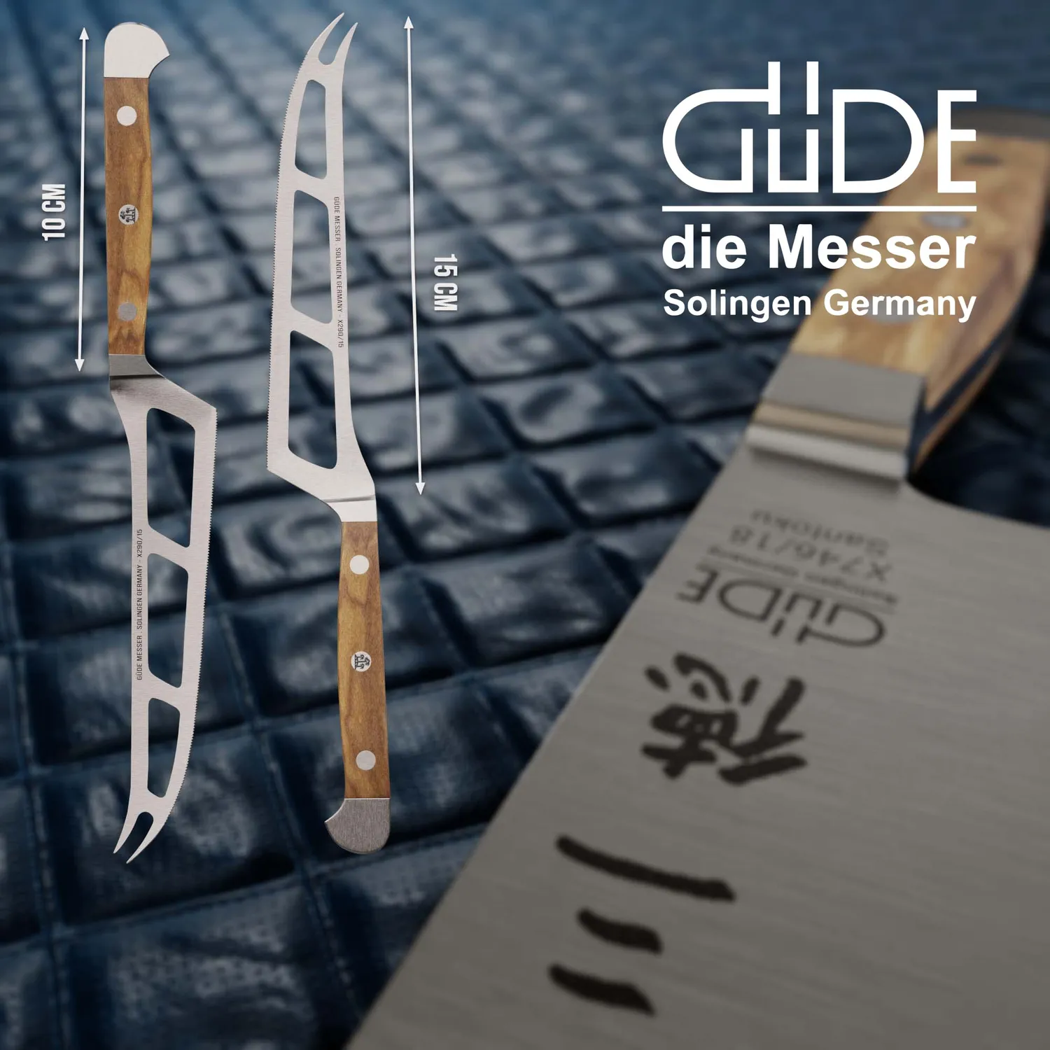 Güde Alpha Olive Coltello Formaggio Morbido 15 cm Ulivo