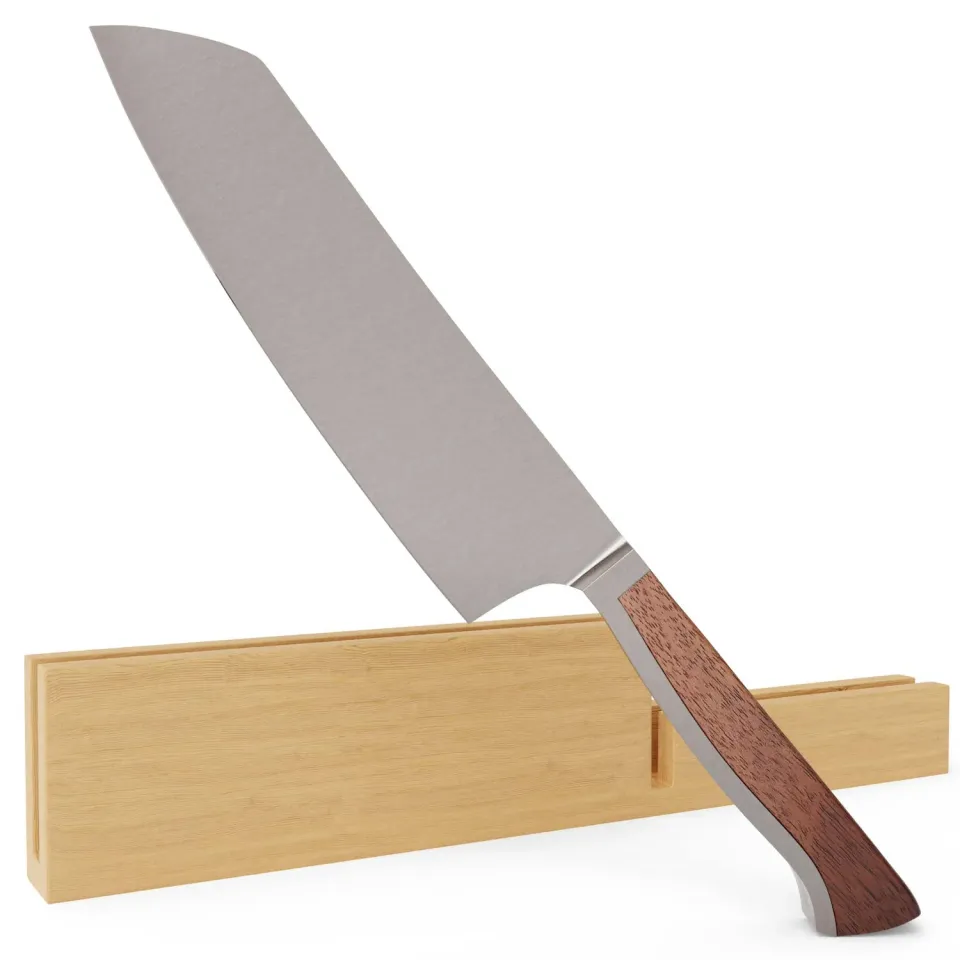 Güde Caminada Santoku 18 cm noce coltello cucina forgiato