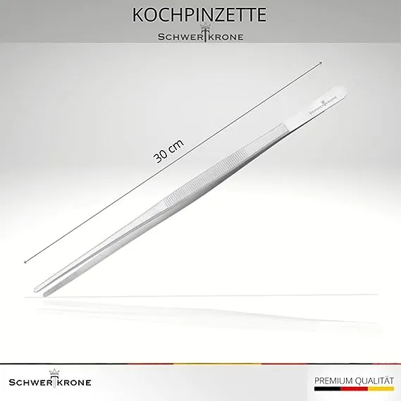 Schwertkrone Pinzetta Cucina 30 cm chef acciaio inox presa sicura