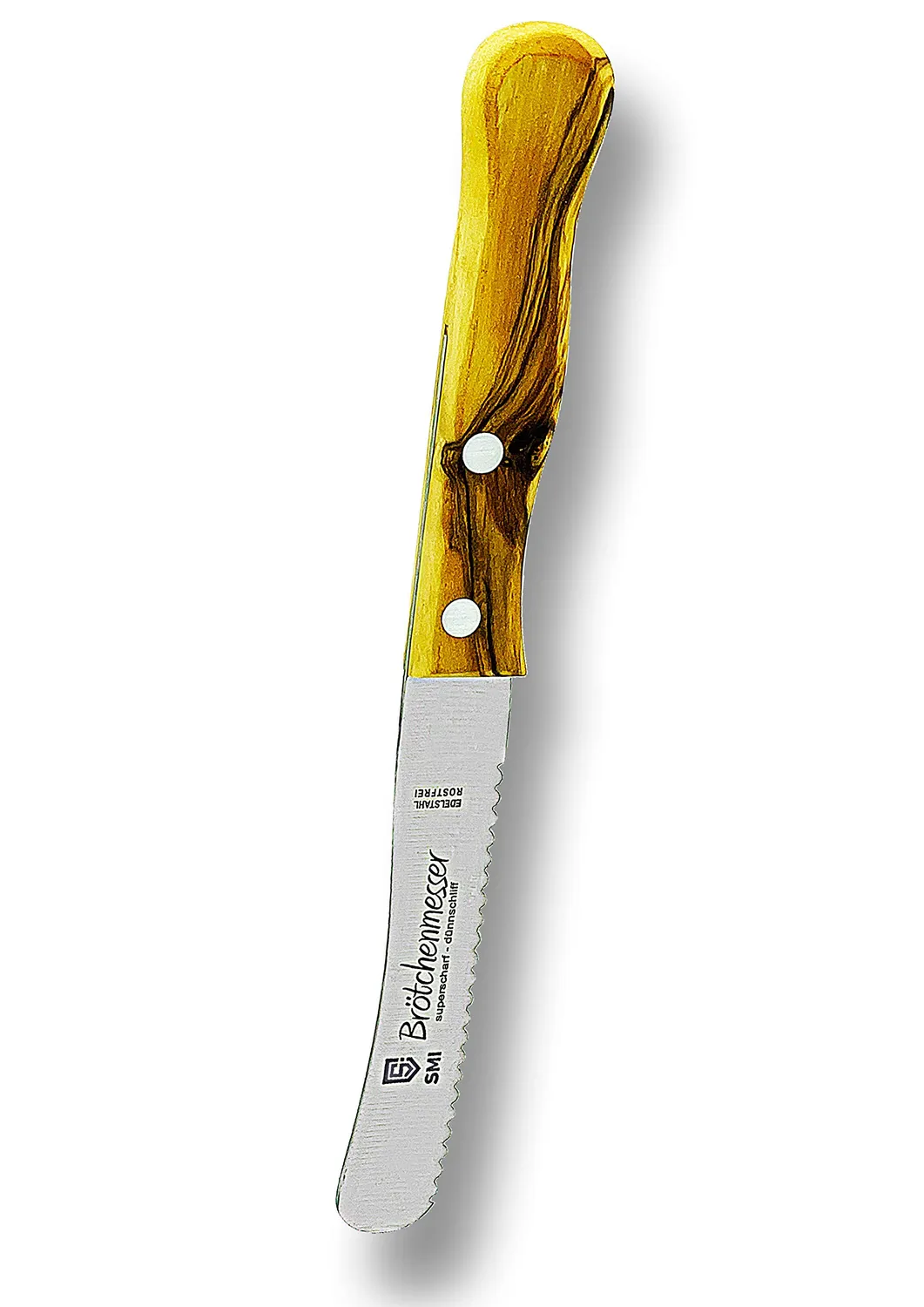 SMI Coltello Pane 11,3 cm da Tavola Ulivo Seghettato