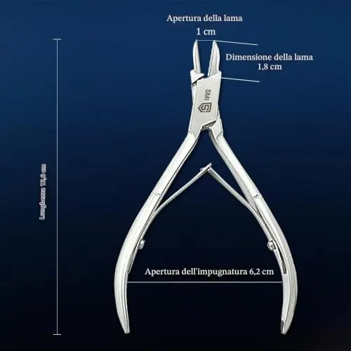 SMI Tronchesino 12,7 cm tagliaunghie precisione punta fine acciaio