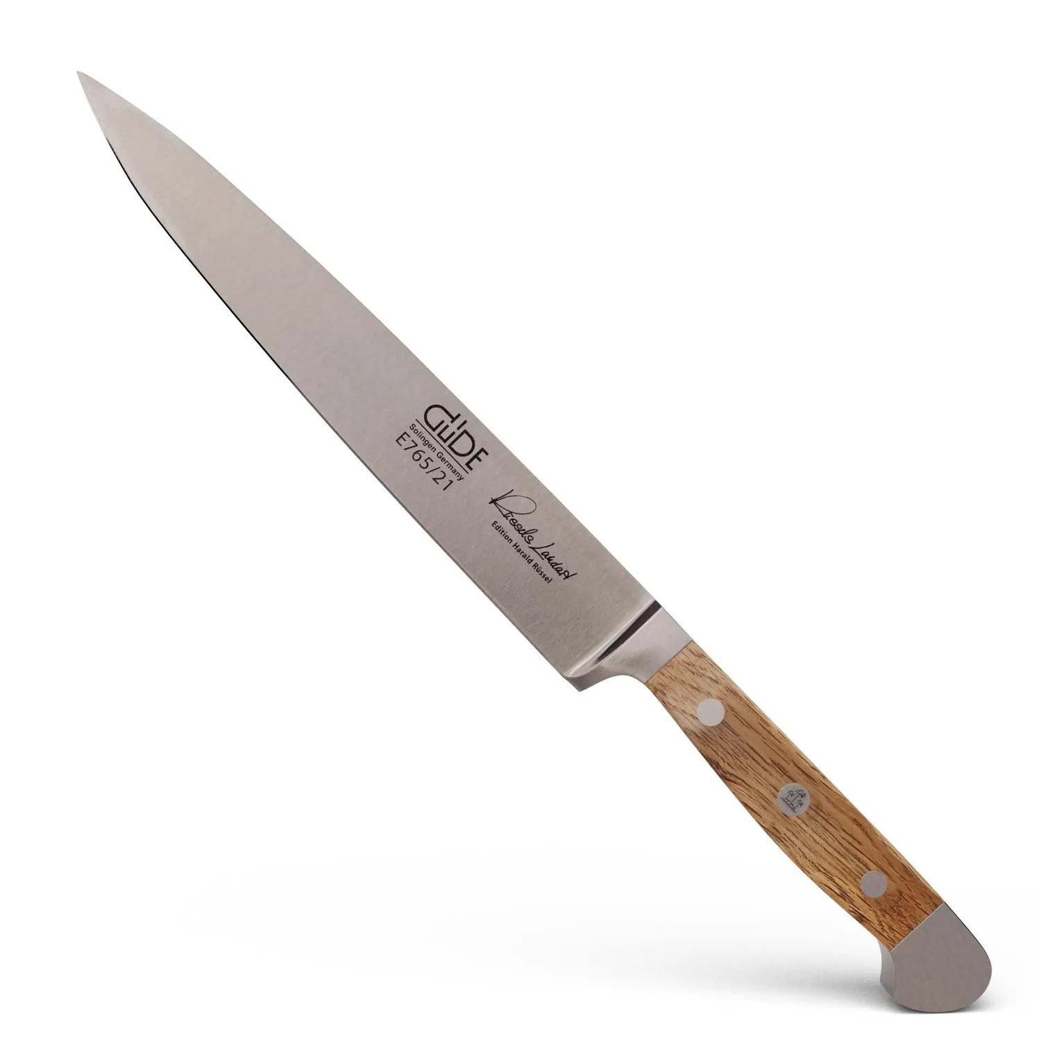 Güde Alpha-Olive coltello prosciutto 26 cm legno ulivo