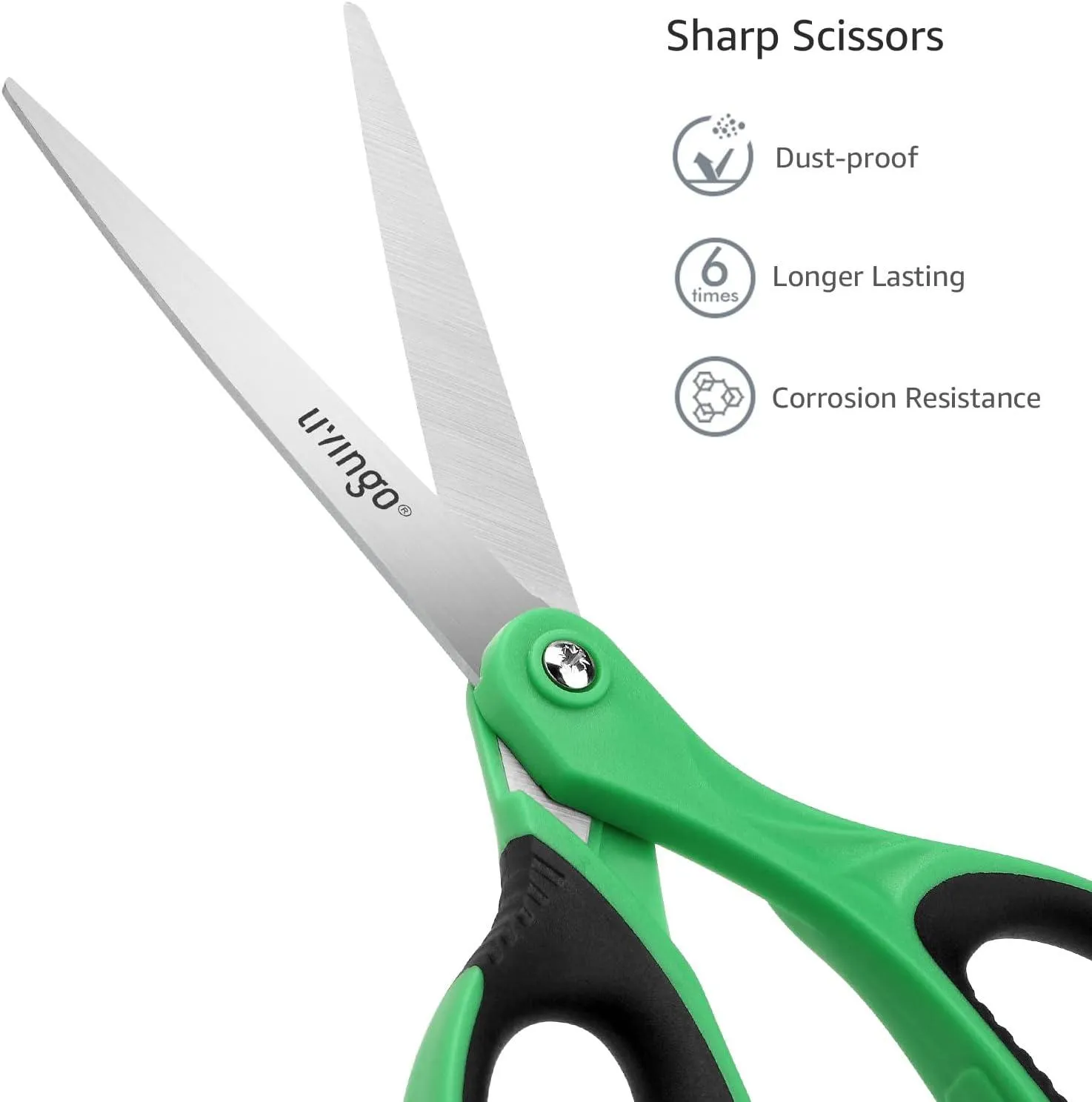 LIVINGO 8.5 Inch forbici multiuso 3 pezzi colorate