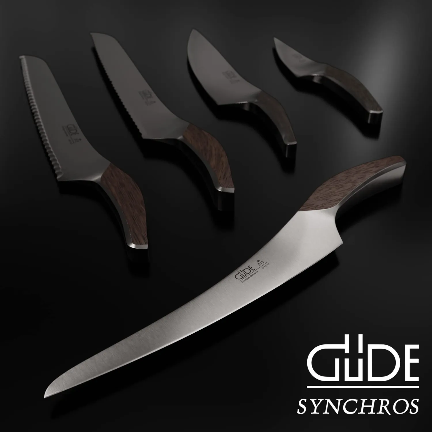 Güde Synchros coltello affettare 26 cm quercia affumicata