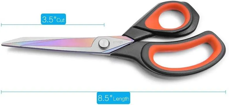 Livingo 9.5" forbici da sarto titanio nero rosso