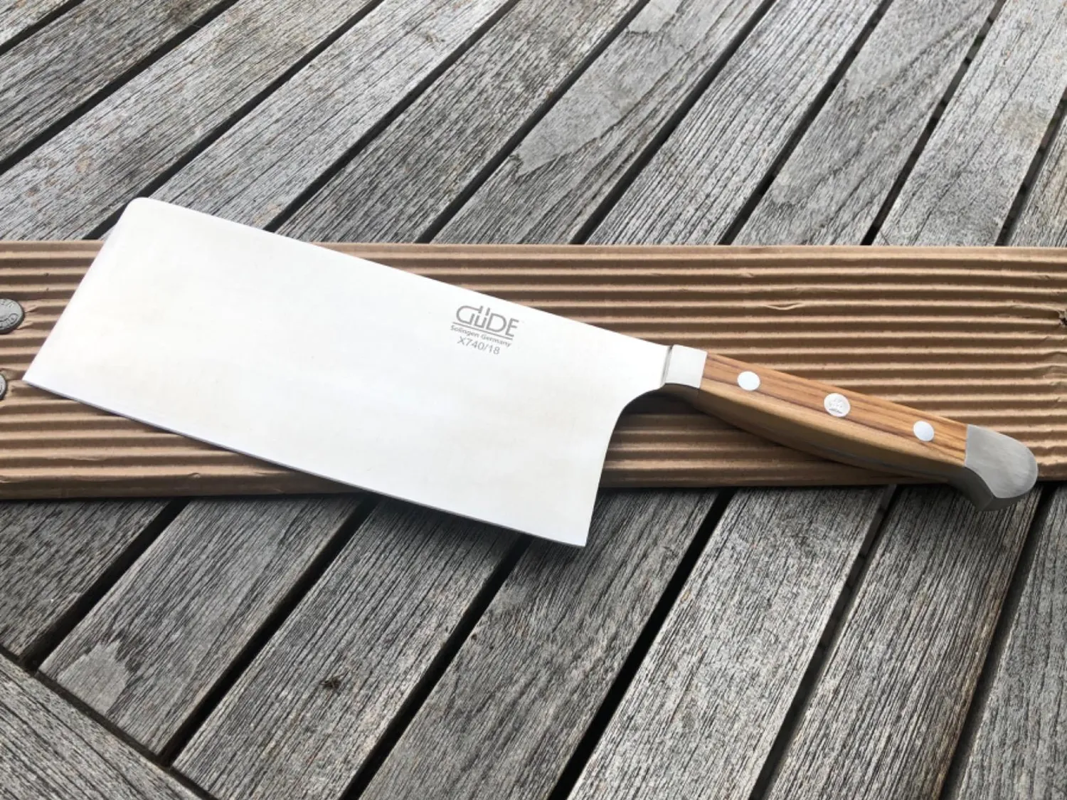 Güde Alpha Olive Mannaia Forgiata 18 cm Ulivo