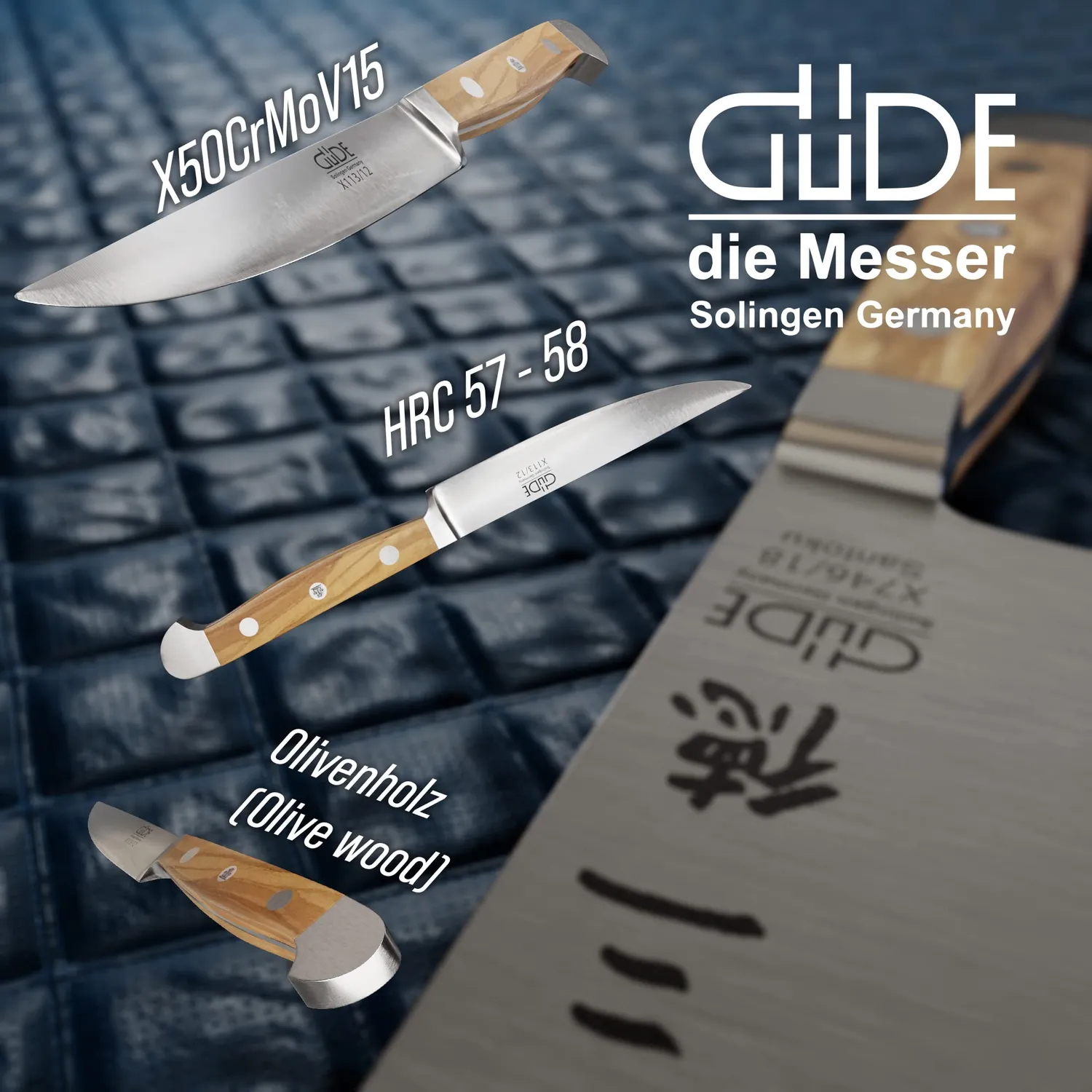 Güde Alpha Olive coltello bistecca 12 cm ulivo forgiato