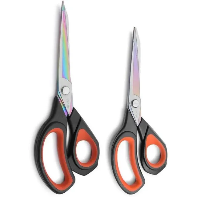 LIVINGO Forbici Sarto 8.5+9.5" Titanio Nero Rosso