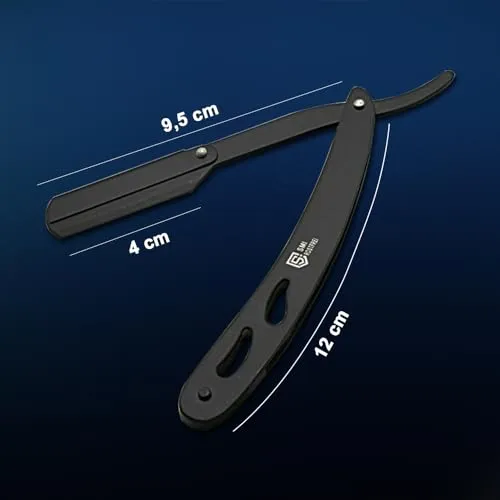 SMI Rasoio Mano Libera Nero con 100 Lame Inox