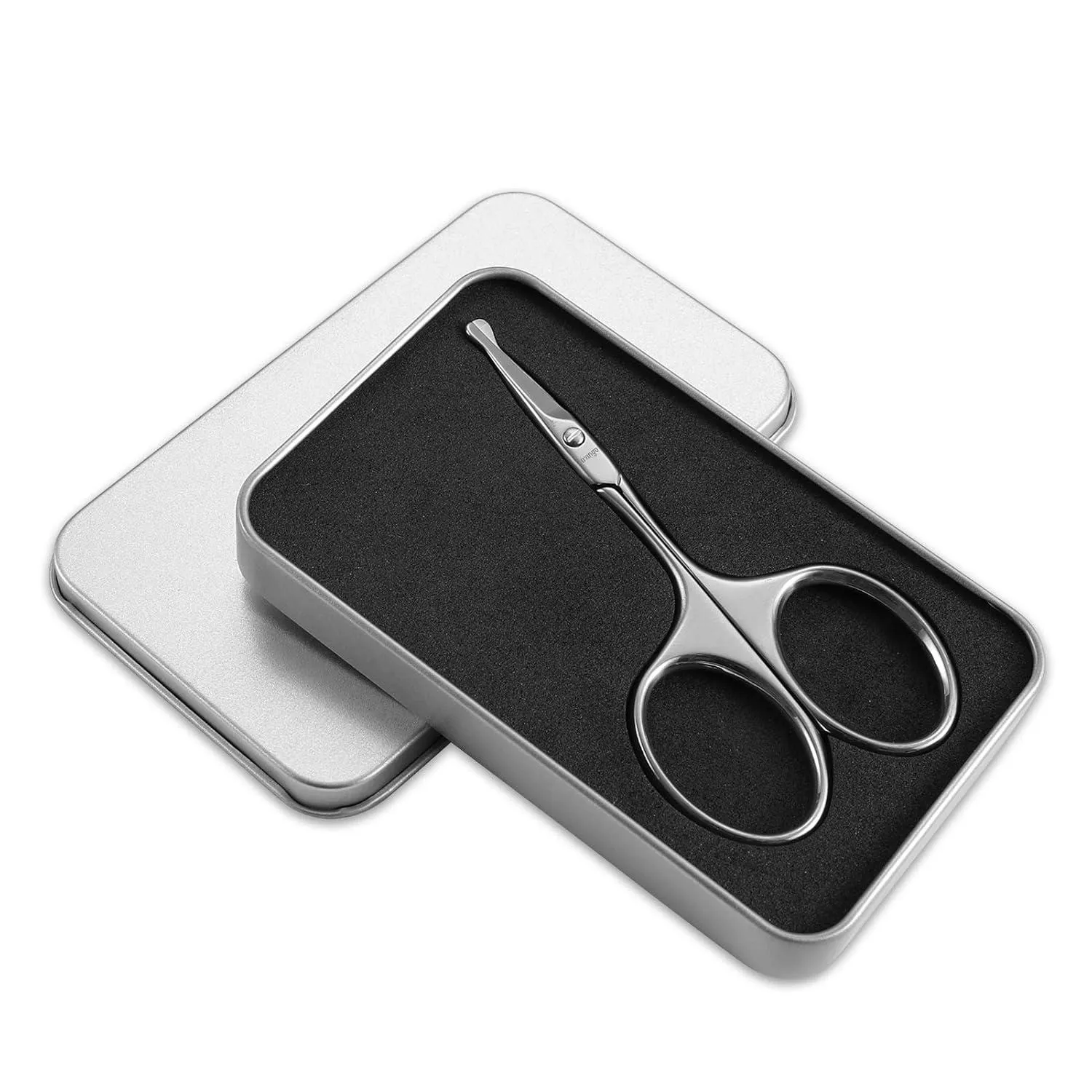 LIVINGO Forbici Naso Curva+Arrotondata 2 Pezzi Inox