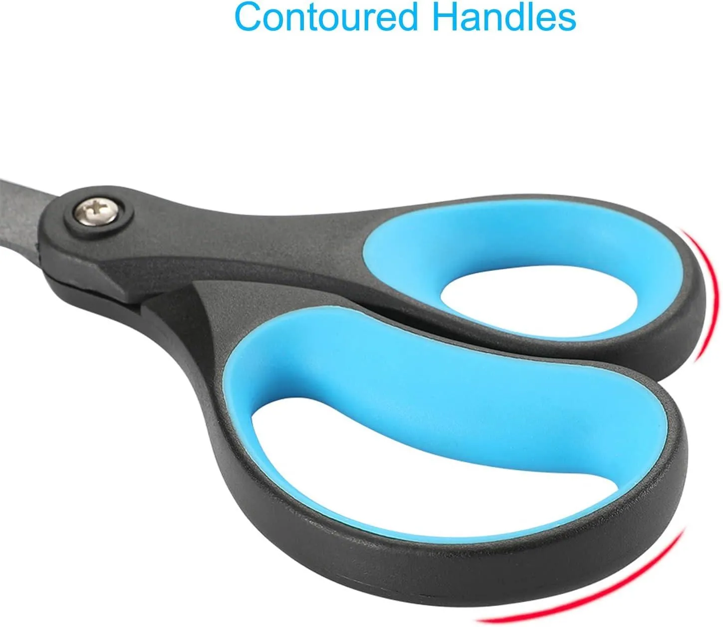Livingo 8" forbici ufficio antiaderenti 2 pezzi blu
