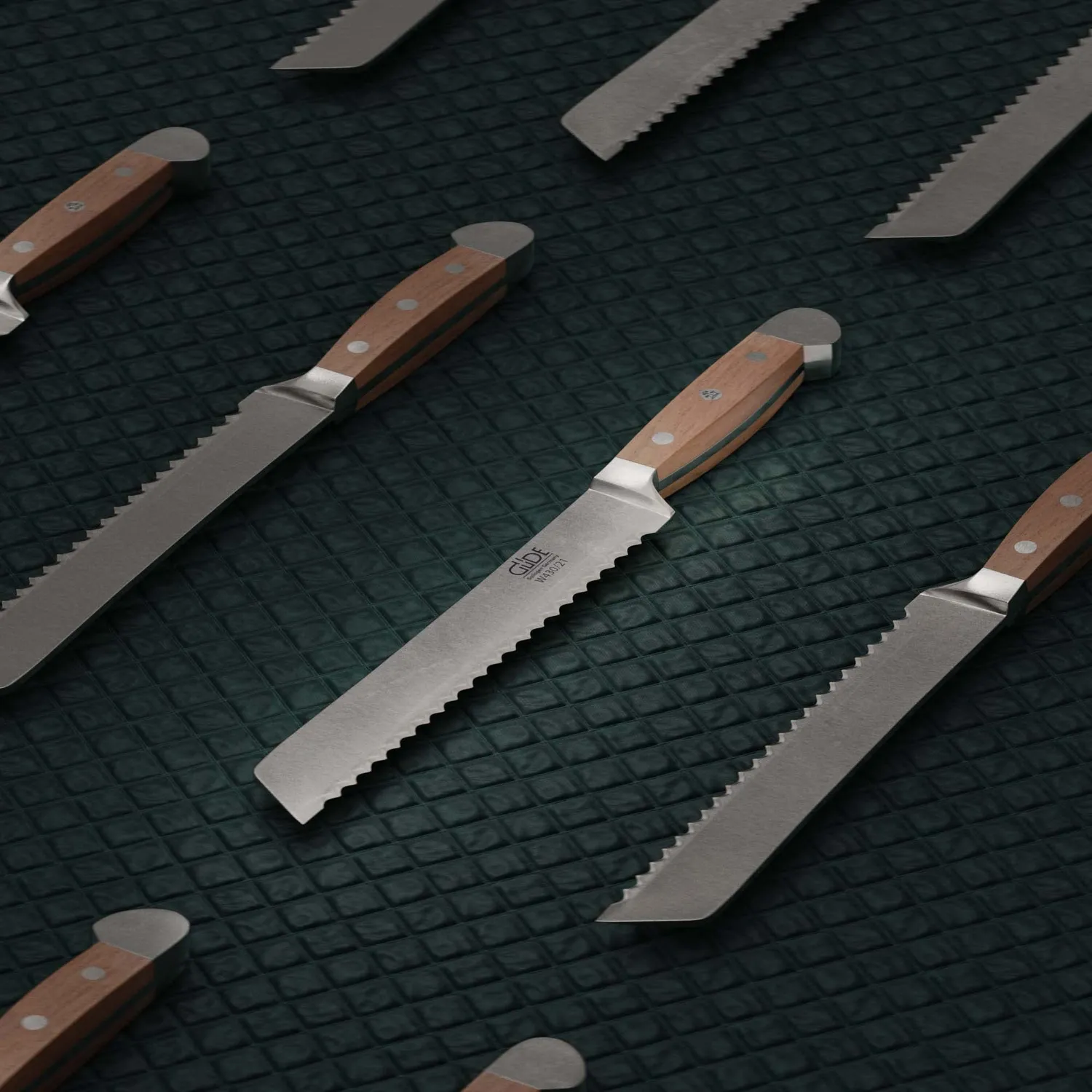 Güde Alpha Walnut coltello pane 21 cm noce dentato