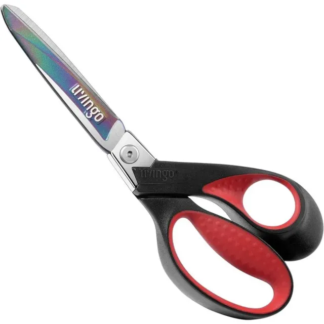 LIVINGO forbici heavy duty 9” professionali rosse titanio
