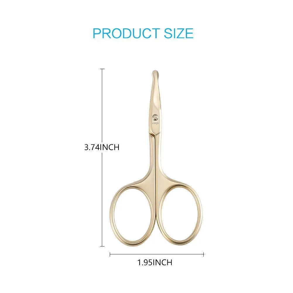 LIVINGO 8285 forbicine naso e baffi 2 pz punta tonda curve