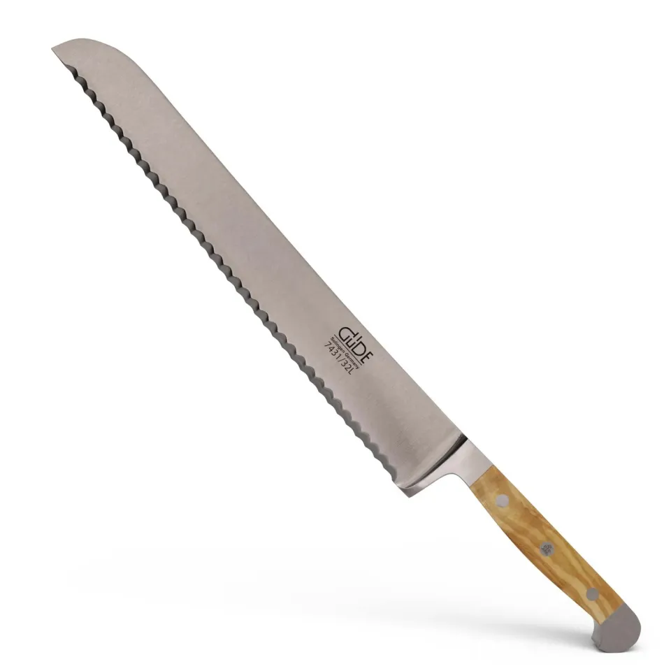 Güde Alpha Olive coltello pane 32 cm ulivo mancini