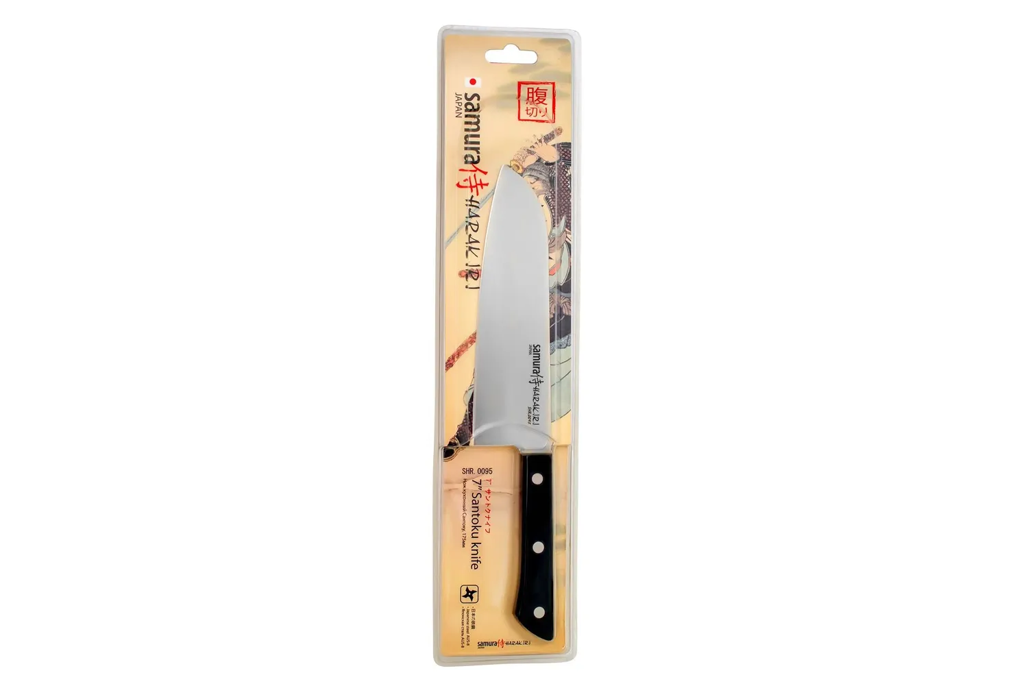 Samura Harakiri SHR-0095B coltello santoku 175 mm inox