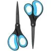 Livingo 8" forbici ufficio antiaderenti 2 pezzi blu