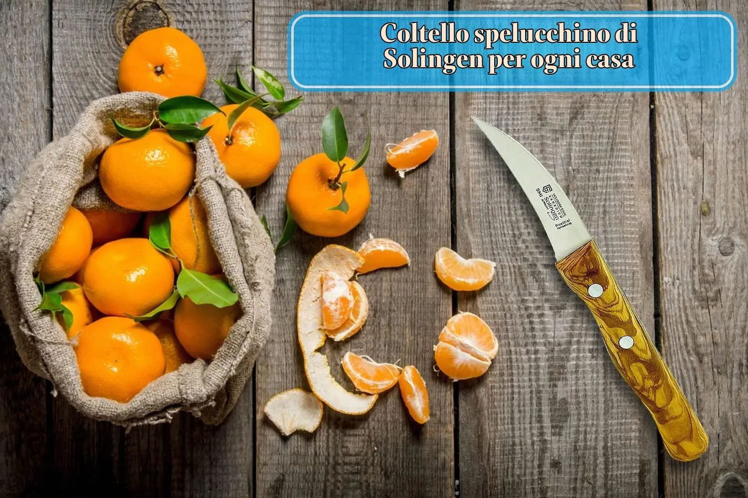 SMI Spelucchino Curvo 6 cm Ulivo Sbuccia Frutta Solingen