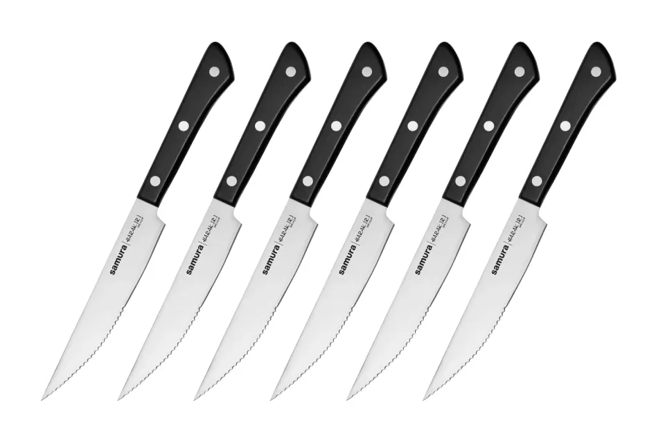 Samura Harakiri SHR-0260B set coltelli bistecca 6 pezzi seghettati