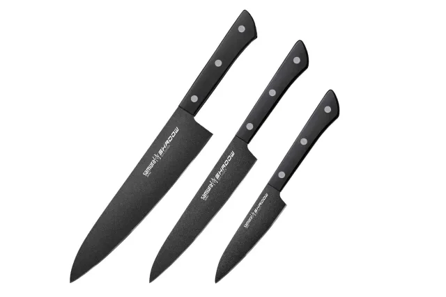 Samura Shadow SH-0220 set coltelli 3 pezzi rivestiti neri