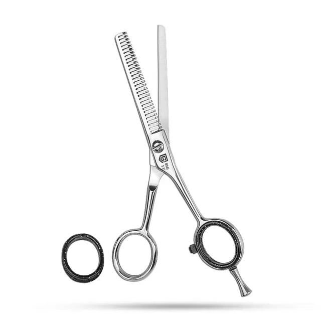SMI Forbici Sfoltire Capelli 5,5" Professionali Inox