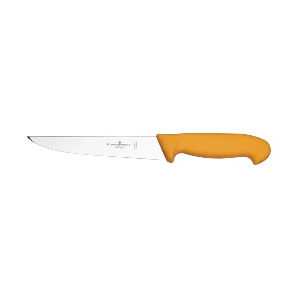 Schwertkrone coltello macellaio 18 cm manico giallo