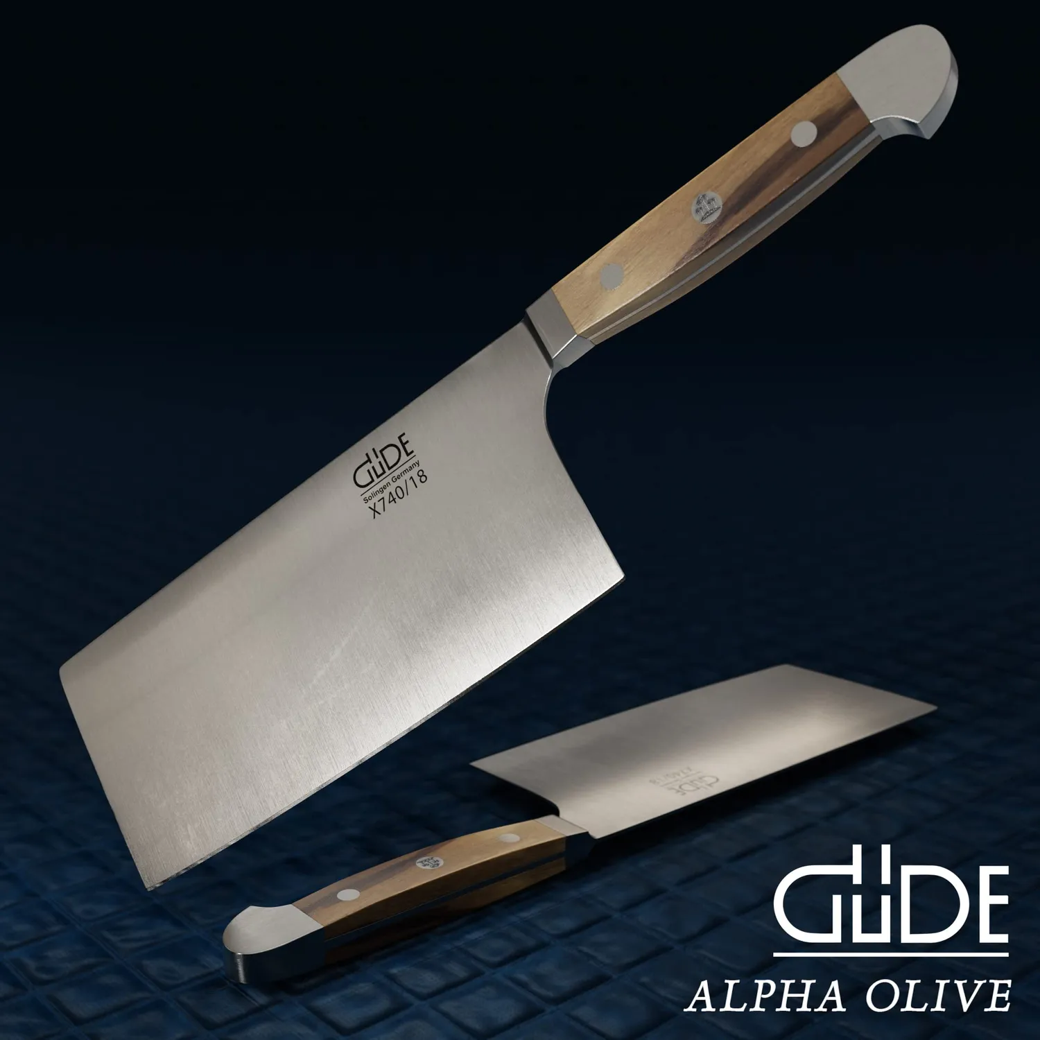 Güde Alpha Olive Mannaia Forgiata 18 cm Ulivo