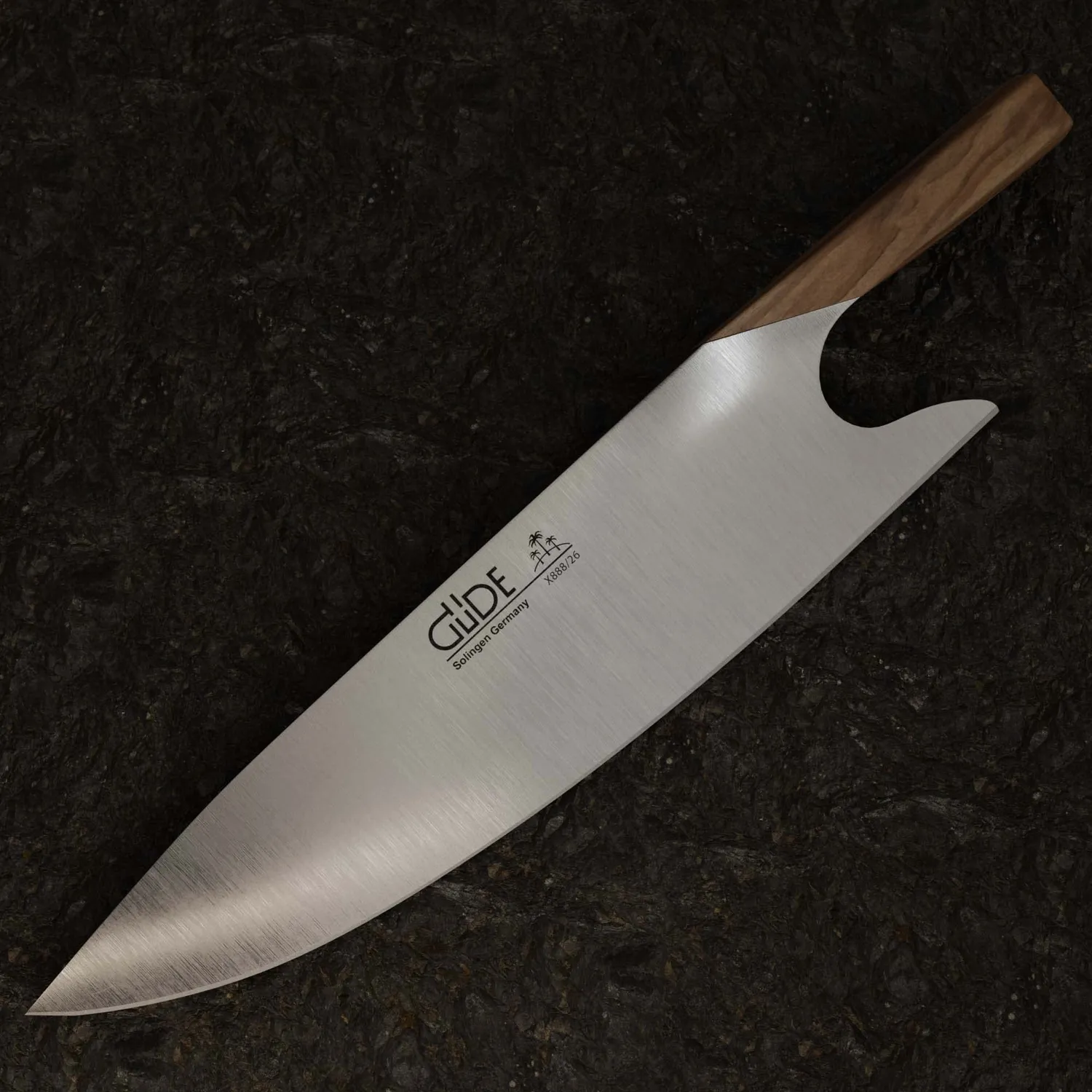 Güde The Knife coltello chef 26 cm legno ulivo
