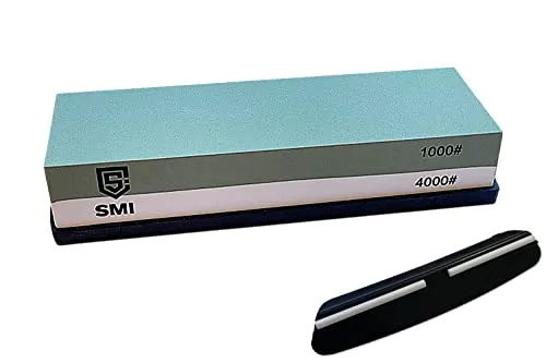 SMI Pietra Affilacoltelli 1000/4000 con Base Doppia Faccia