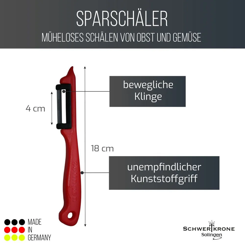 Schwertkrone MK90199 set 4 pelapatate lama mobile assortiti