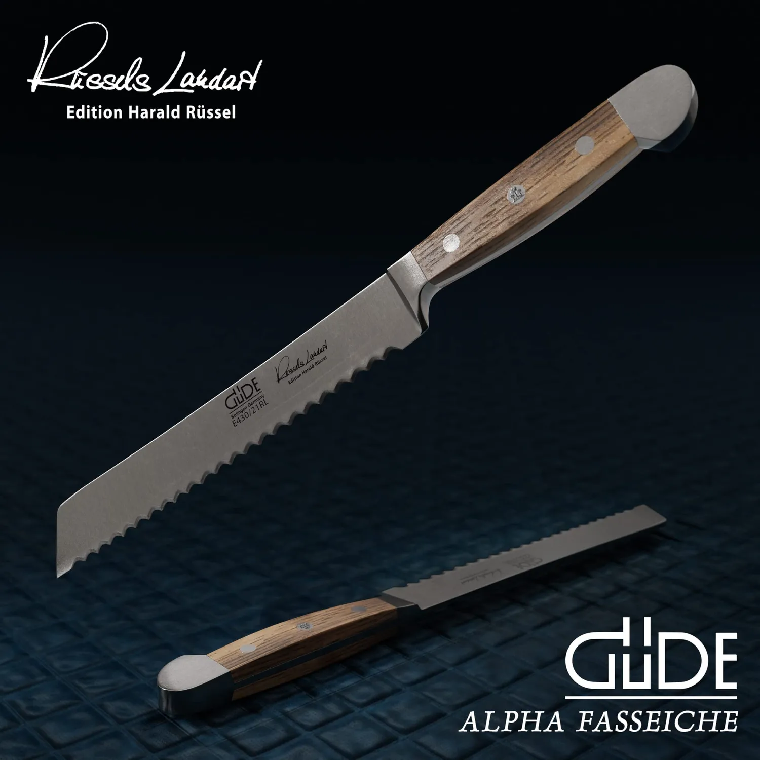 Güde Alpha Fasseiche coltello pane 21 cm quercia botte