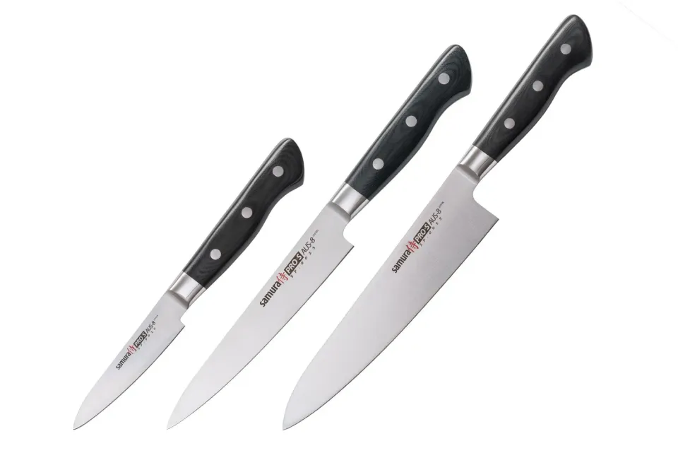 Samura Pro-S set 3 coltelli chef AUS-8