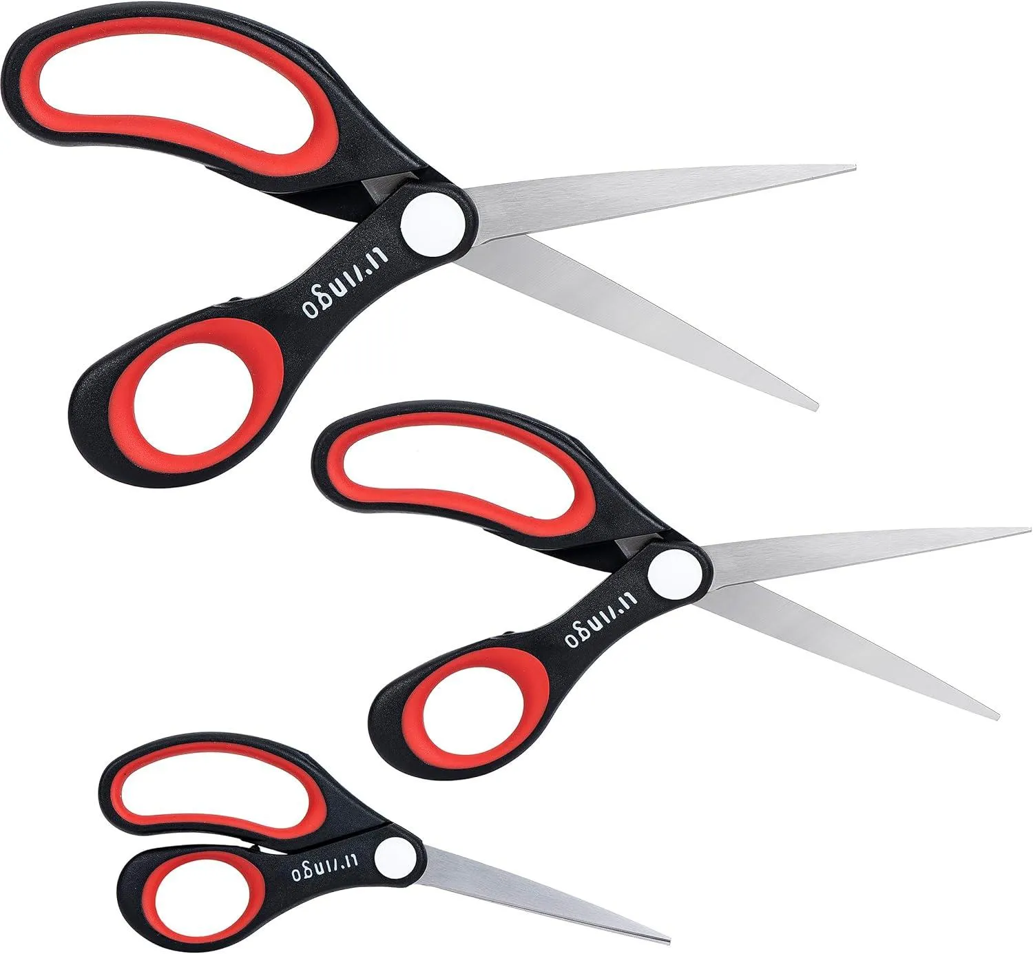 LIVINGO Set Forbici Multiuso 4 Pezzi Acciaio Inox