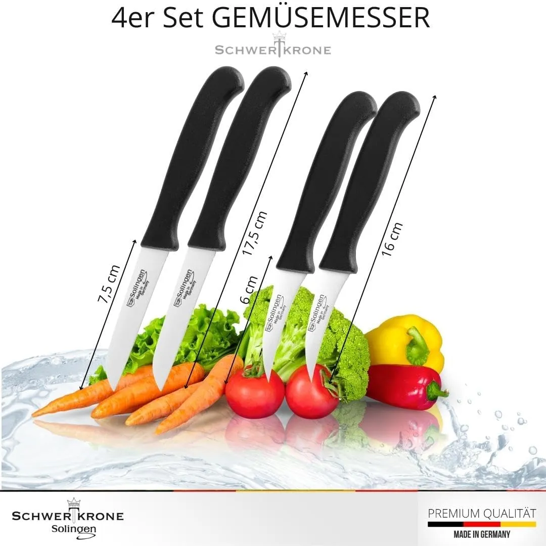 Schwertkrone 1060-4 spelucchini set 4 pezzi inox
