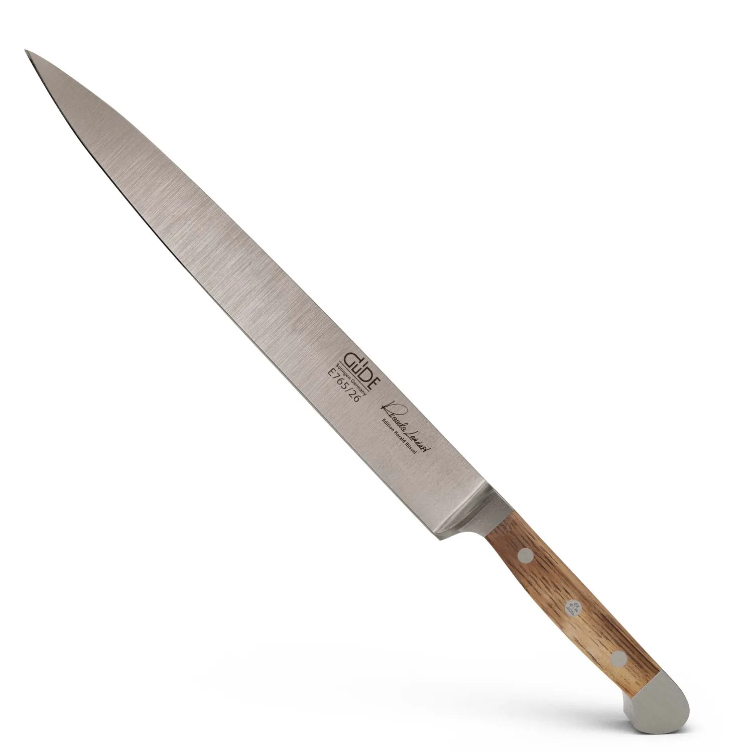 Güde Alpha-Olive coltello prosciutto 26 cm legno ulivo