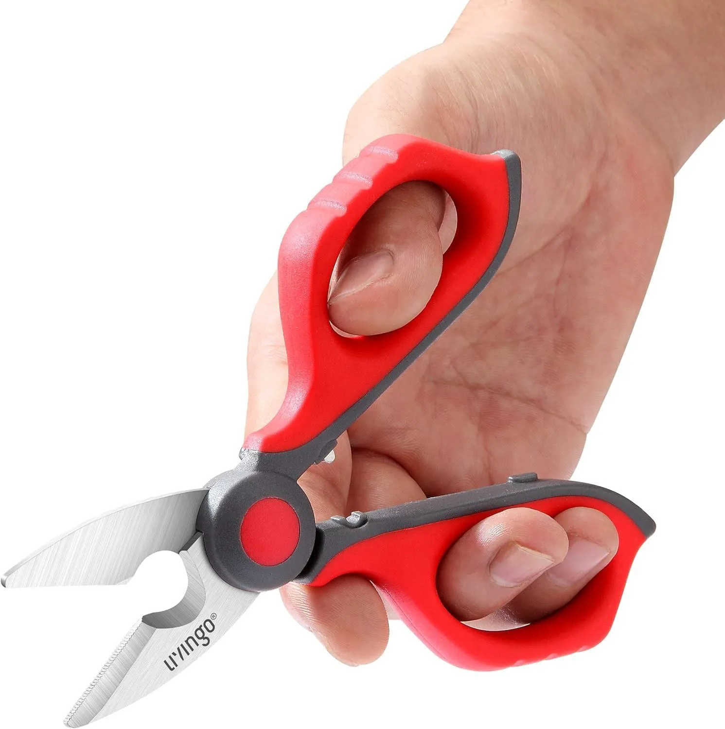 LIVINGO Forbici Elettricista Dentate 6 Pollici con Clip