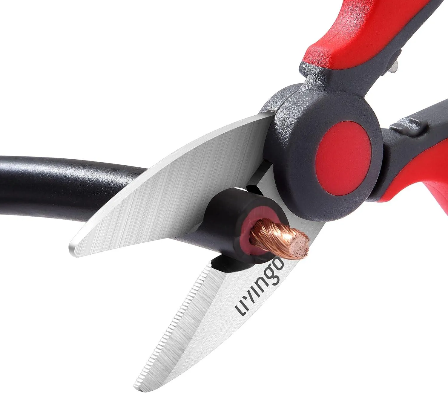 LIVINGO Forbici Elettricista Dentate 6 Pollici con Clip