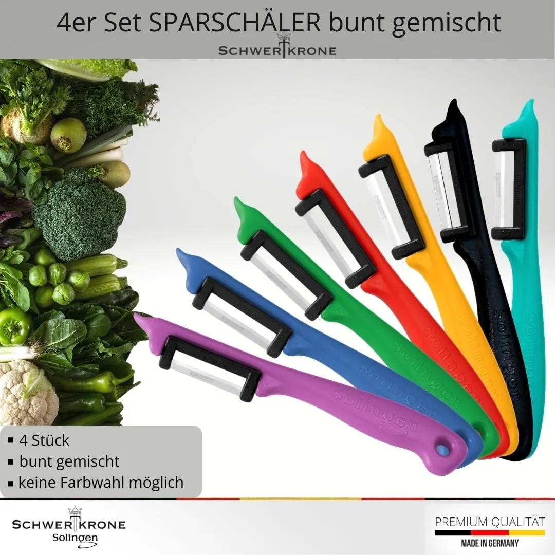 Schwertkrone MK90199 set 4 pelapatate lama mobile assortiti