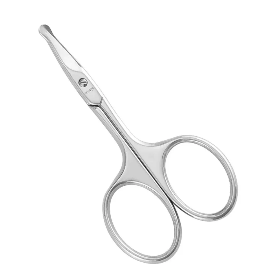 LIVINGO Forbici Naso Curva+Arrotondata 2 Pezzi Inox