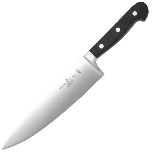 Schwertkrone Siegmund Weber coltello chef 21 cm nero