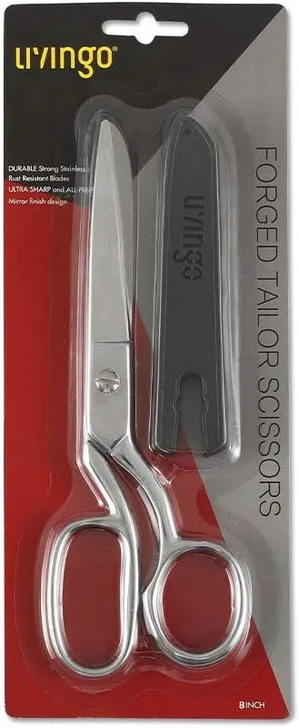 LIVINGO 8" Forbici Sarto Tessuto Acciaio Oro