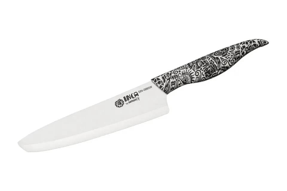 Samura Inca SIN-0085W coltello chef ceramica 187 mm