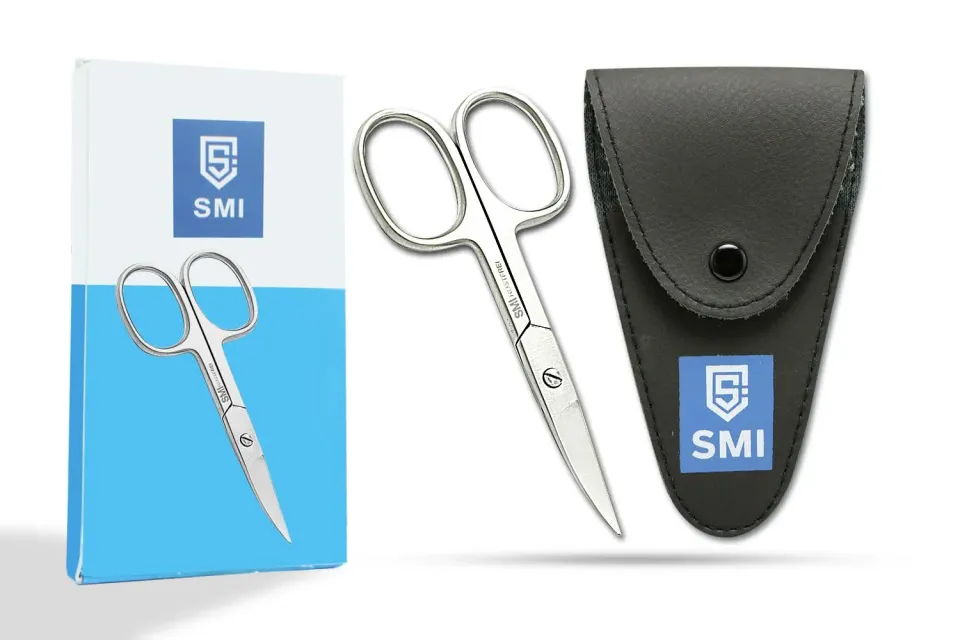 SMI 9,5 cm forbici unghie mancini lama curva